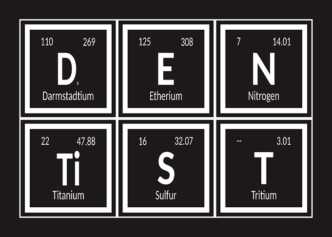 Periodic Table Print - Dentist