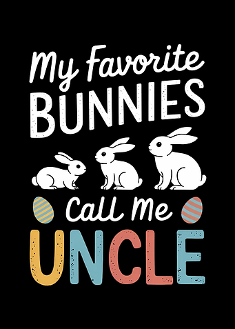 Funny Easter Uncle Bunny