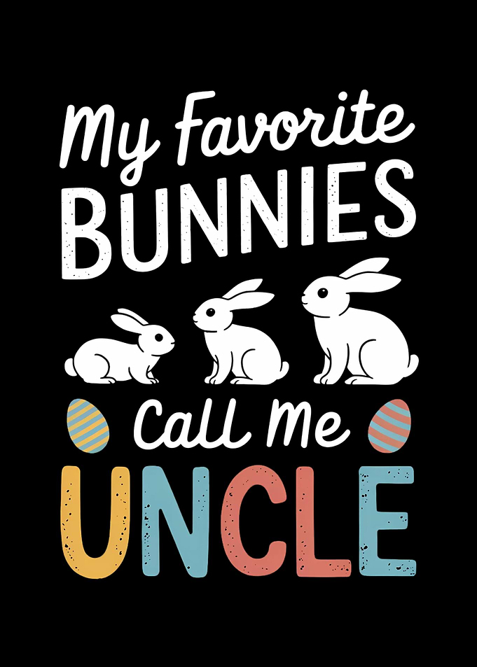 Funny Easter Uncle Bunny