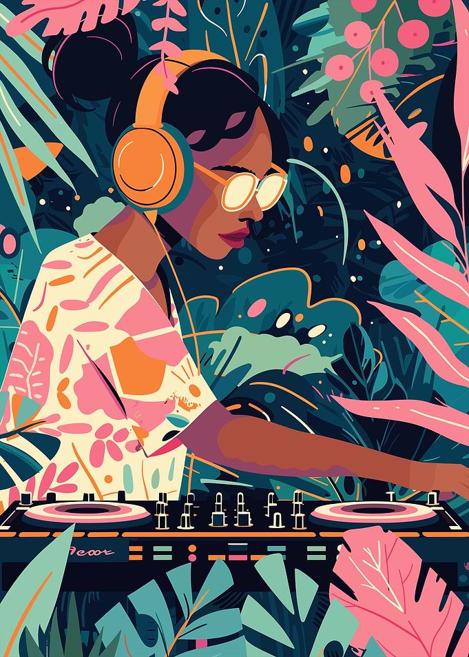 DJ in Tropical Jungle