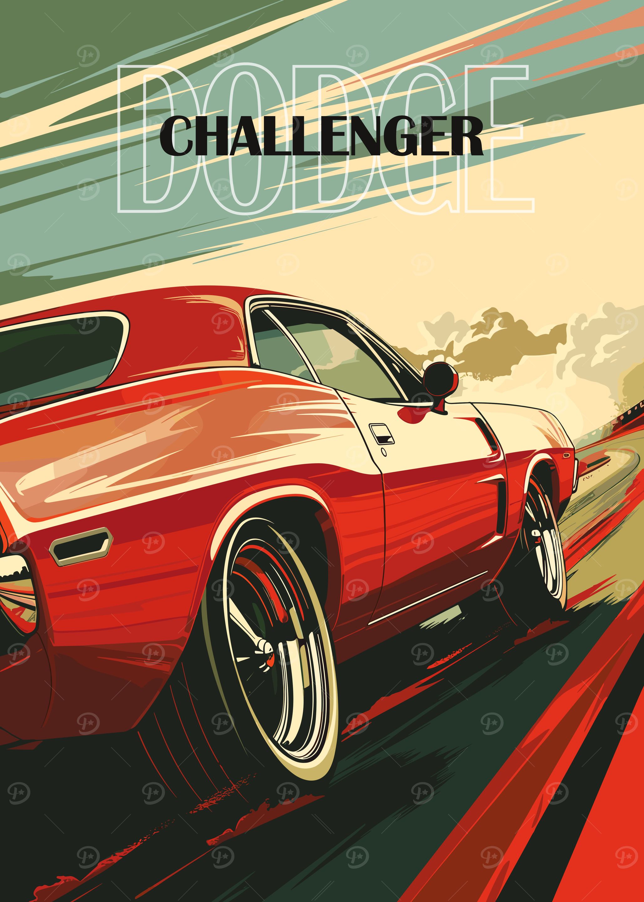 Dodge challenger Posters Online - Shop Unique Metal Prints