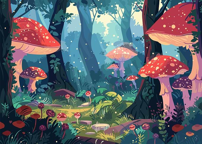 Enchanted Forest Mushrooms