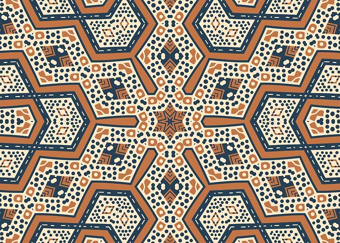 Intricate tribal Geometric Pattern