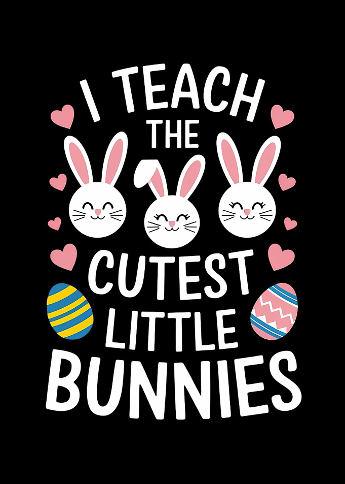 Funny Teacher Easter Bunny