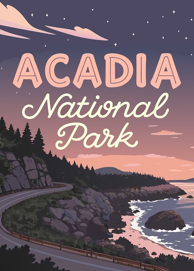 Acadia National Park Poster