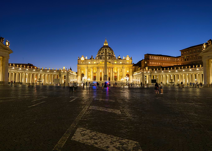 Vatican City At Night