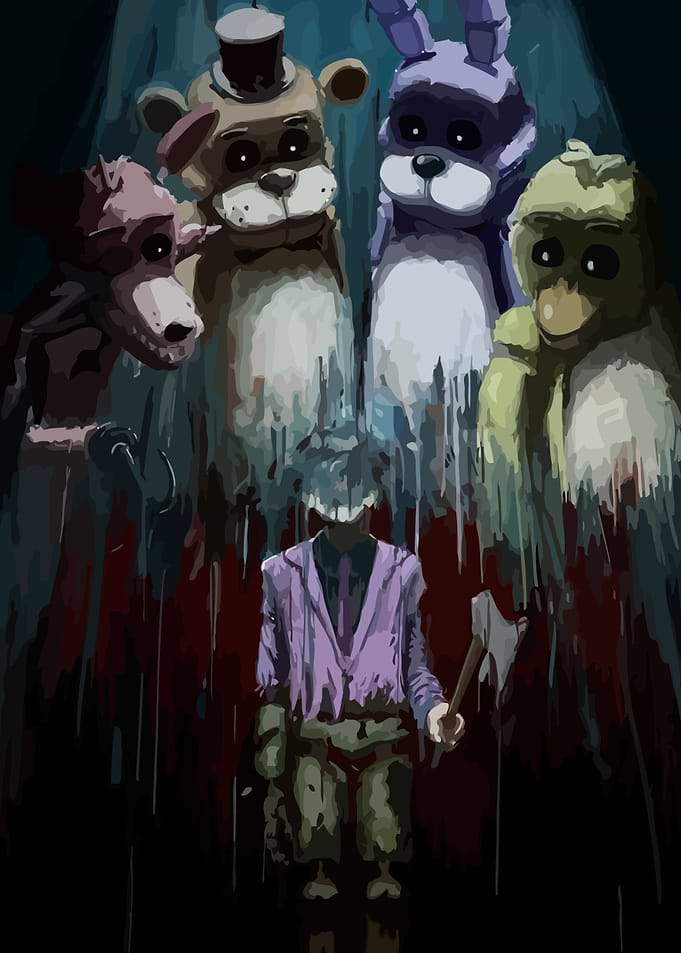 Five Nights at Freddy's Horror Art