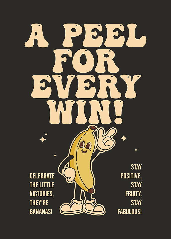Retro Banana Cartoon