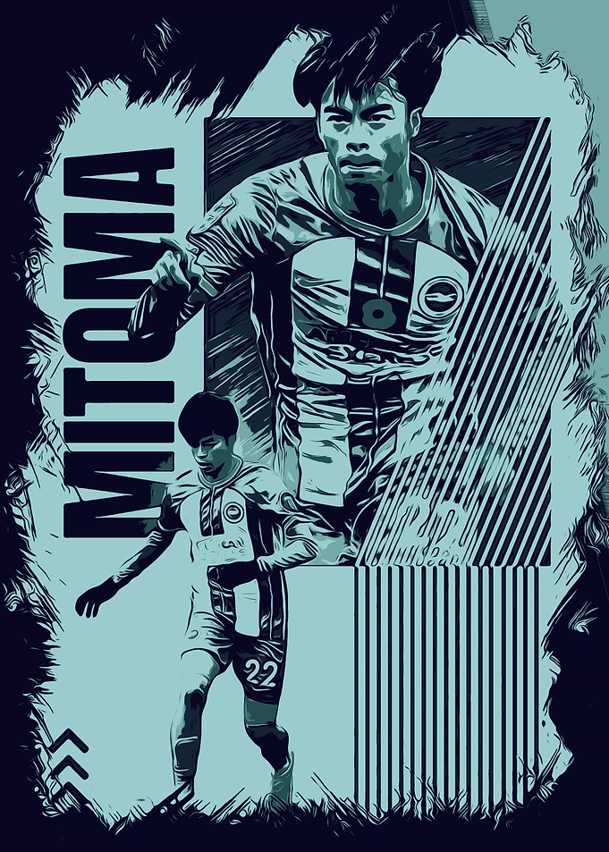 Mitoma Soccer Art