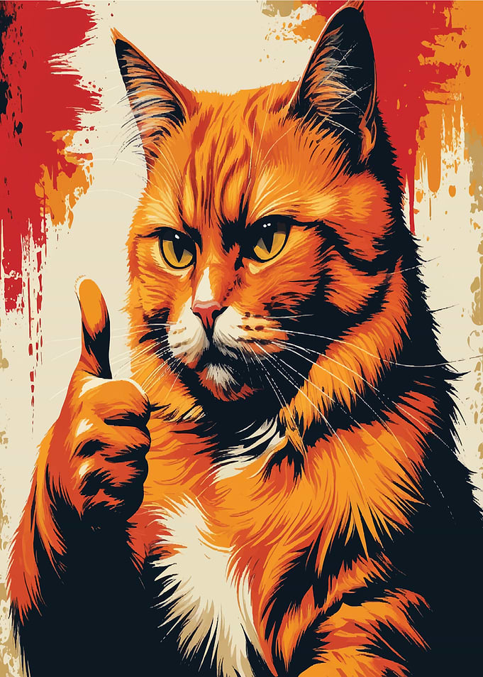 Cat Thumbs up