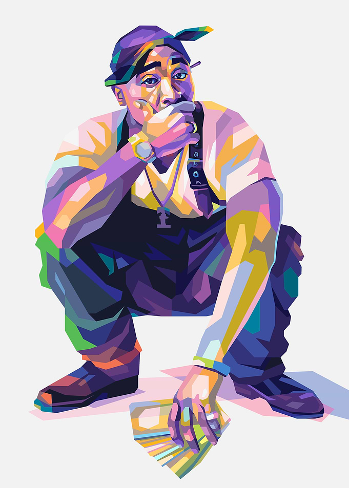 Tupac Shakur Digital Art