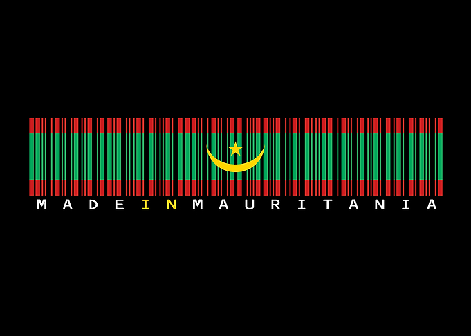 Mauritania Flag Barcode