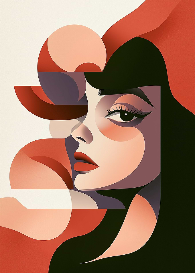 Abstract Woman Portrait