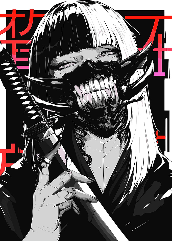 Cyberpunk Samurai Girl