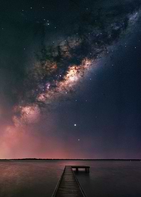 Milky Way Over Lake