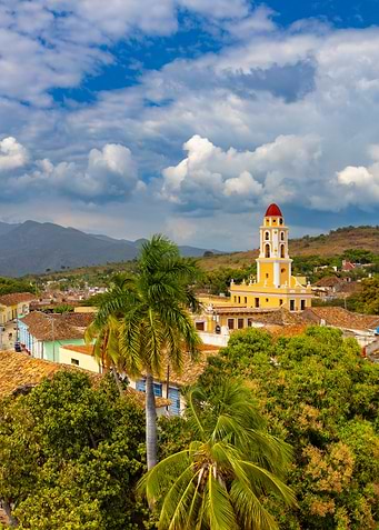 Cuban Town with Church Tower, Trinidad