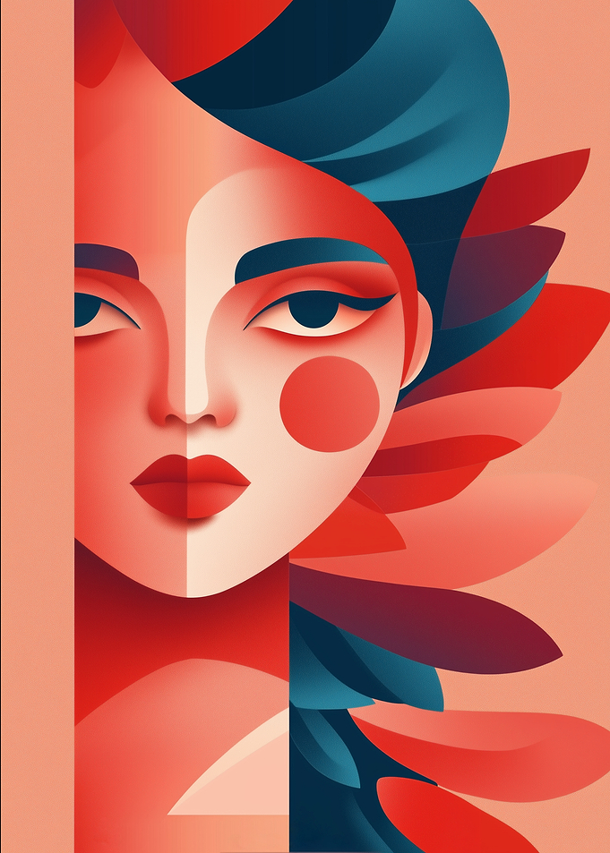 Abstract Woman Portrait