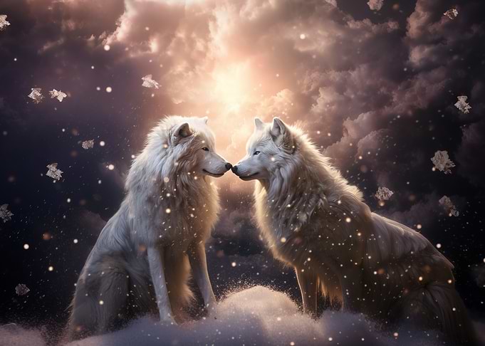 Two Wolves in Love