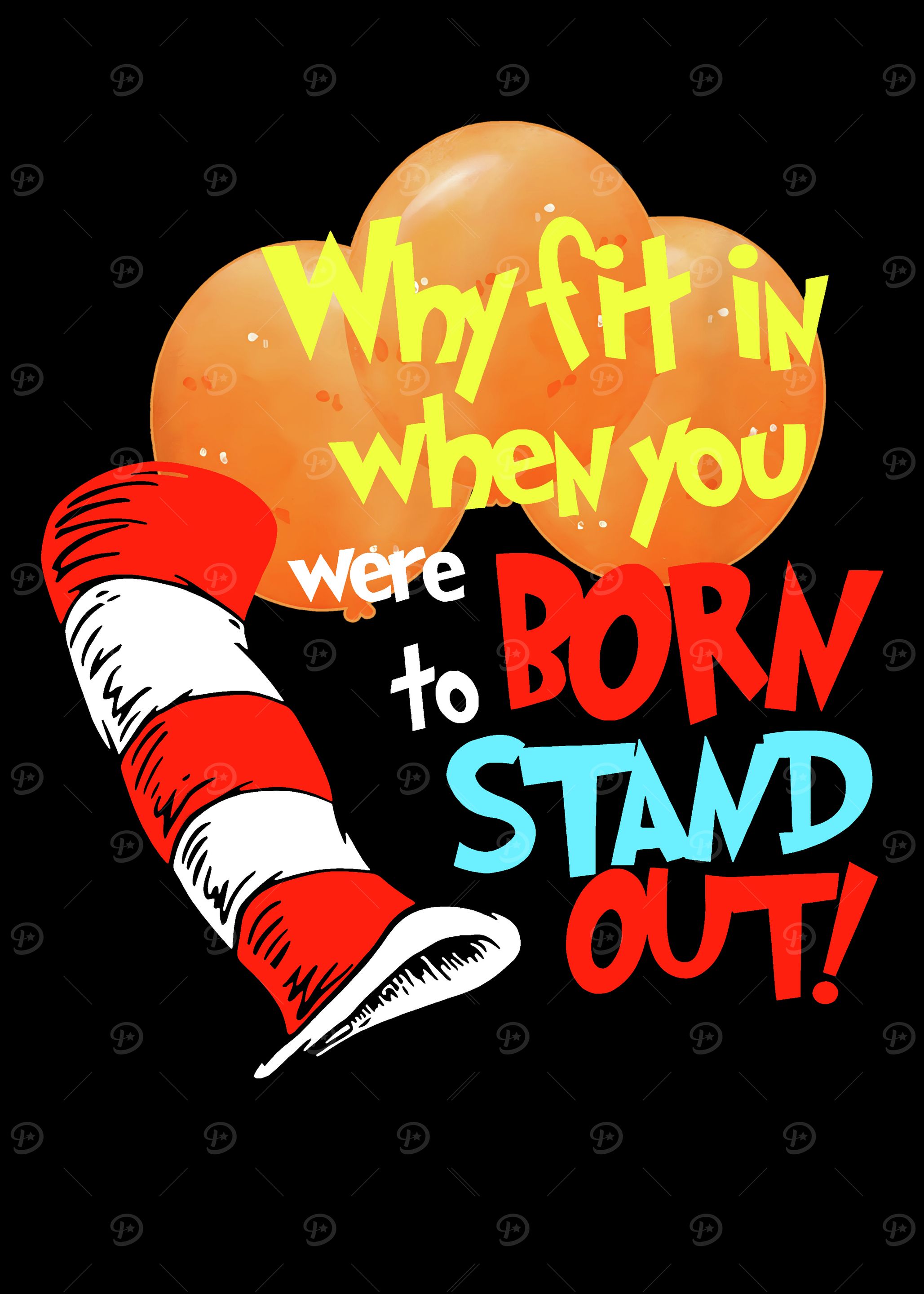 Awareness Why Fit In Doctor Teacher Cat In Hat Cool Autism