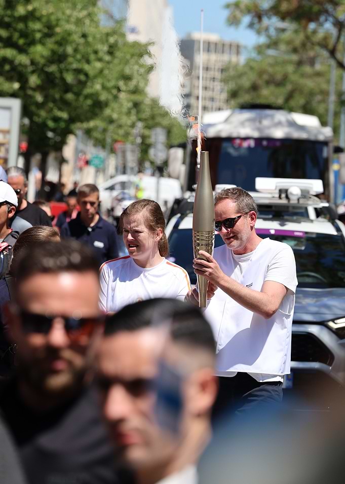 Torchbearer in Marseille