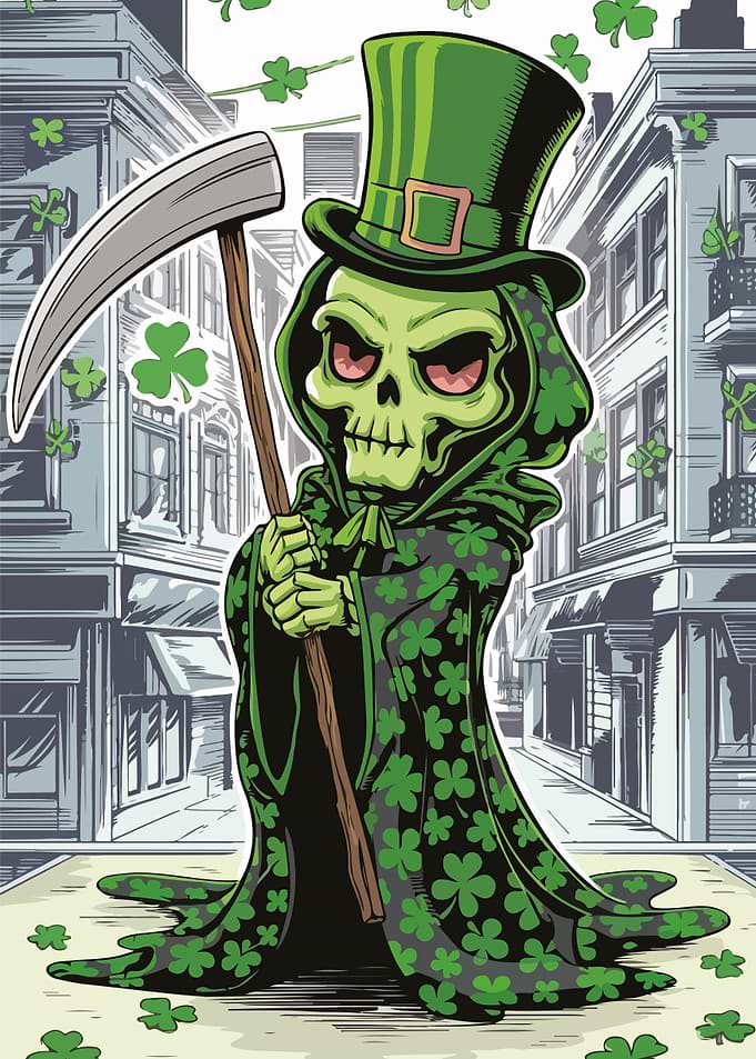 Grim Reaper St. Patrick's Day