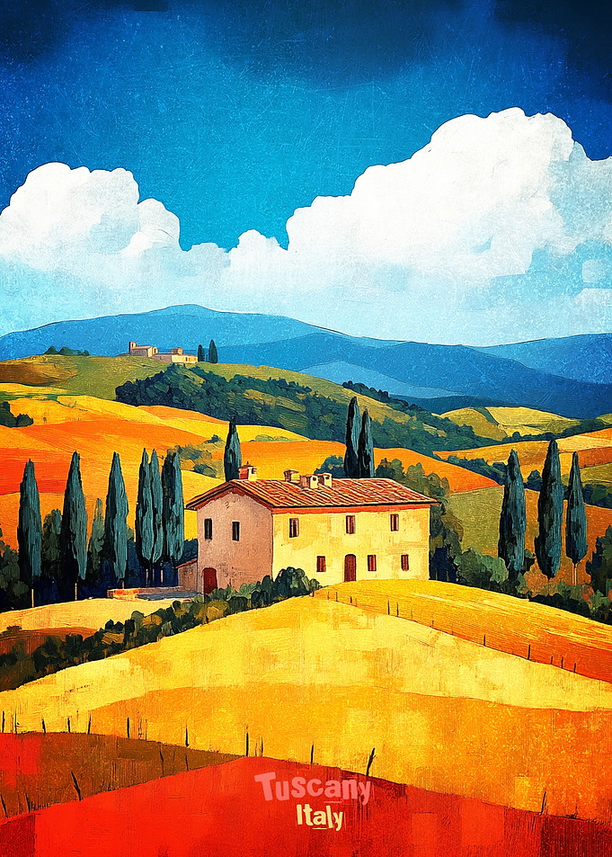 Tuscany Art Poster