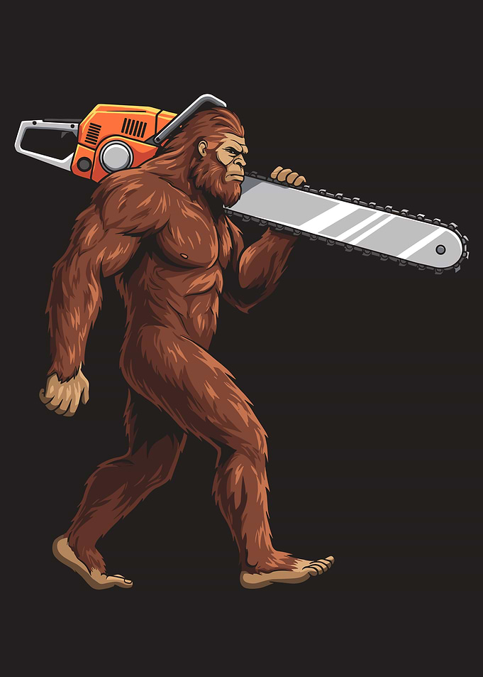 Bigfoot with Chainsaw