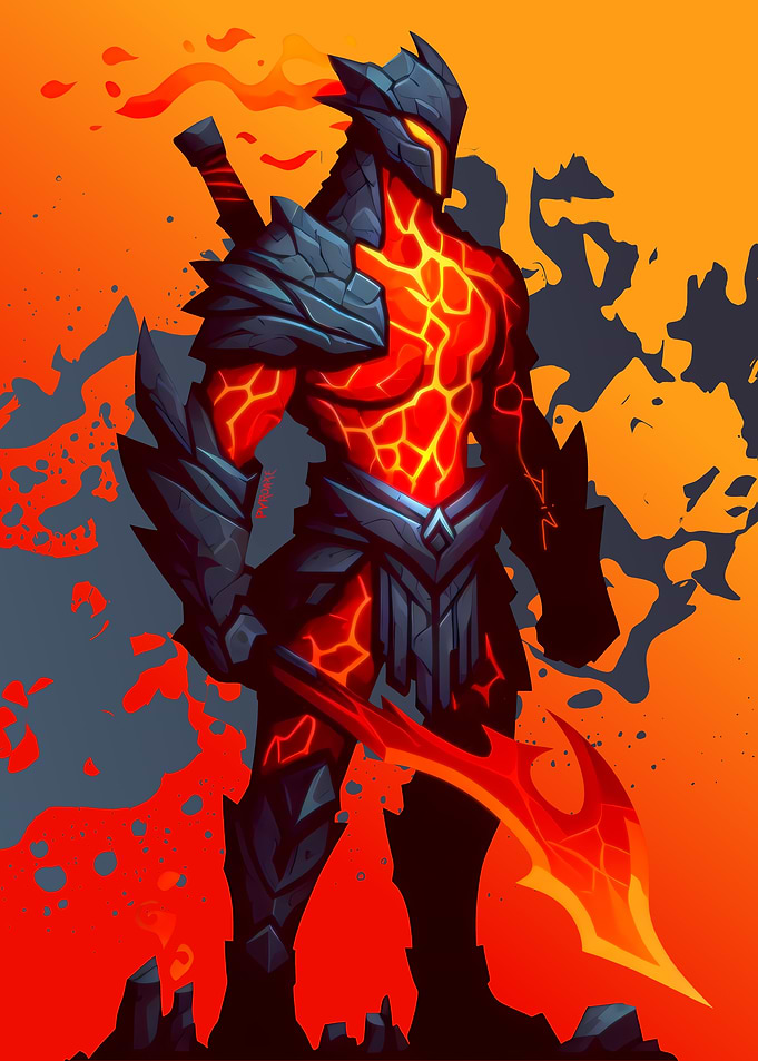 Stone Lava Warrior