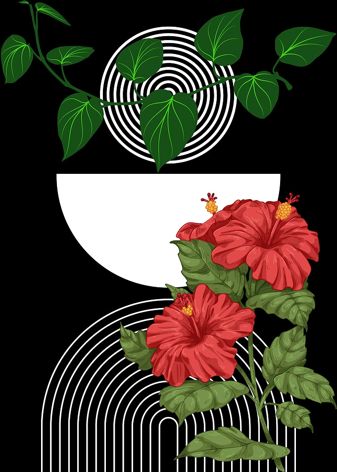 Hibiscus Floral Art