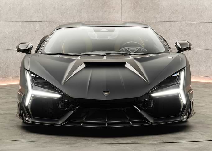 Black Sports Car Front View
