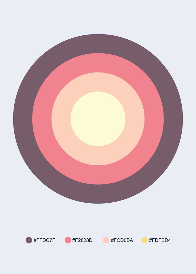 Concentric Circles Color Palette