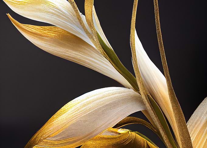Golden Flower Petals