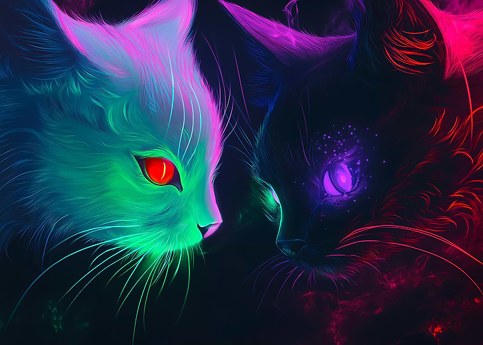 Neon Cats