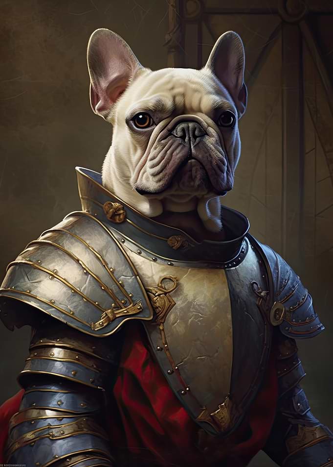 Cream French Bulldog Knight