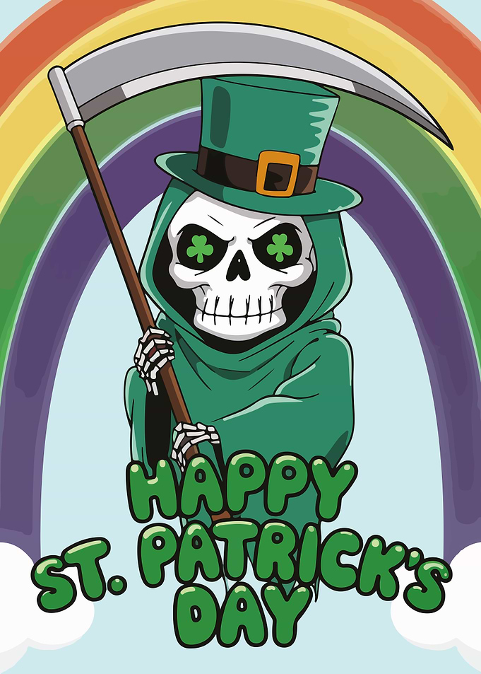 Grim Reaper St. Patrick's Day