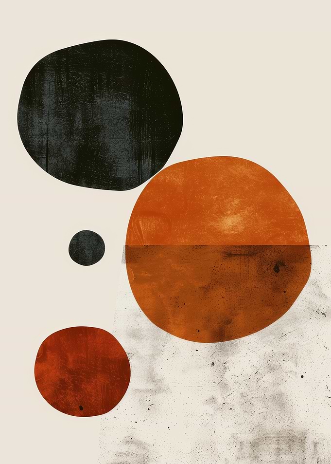 Abstract Circles Art Print