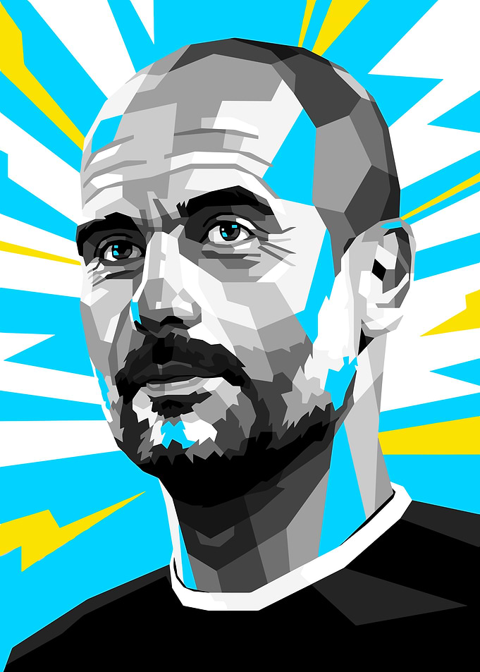 Pep Guardiola Portrait