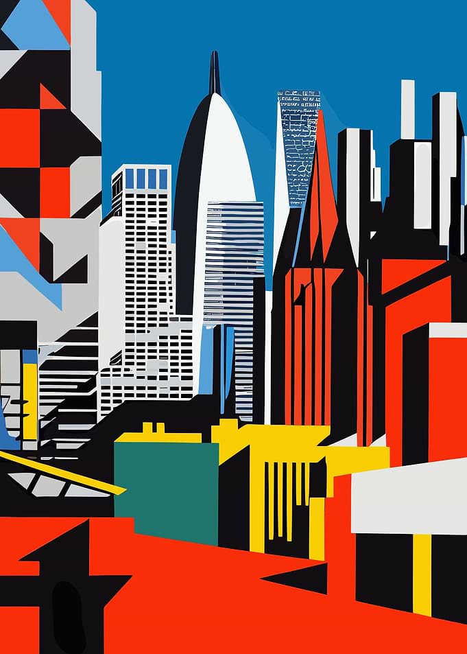 Abstract Cityscape