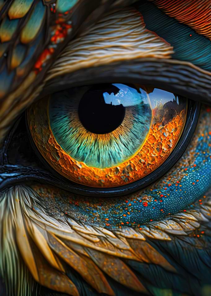 Close-up Bird Eye