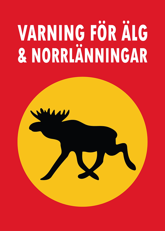 Moose Warning Sign