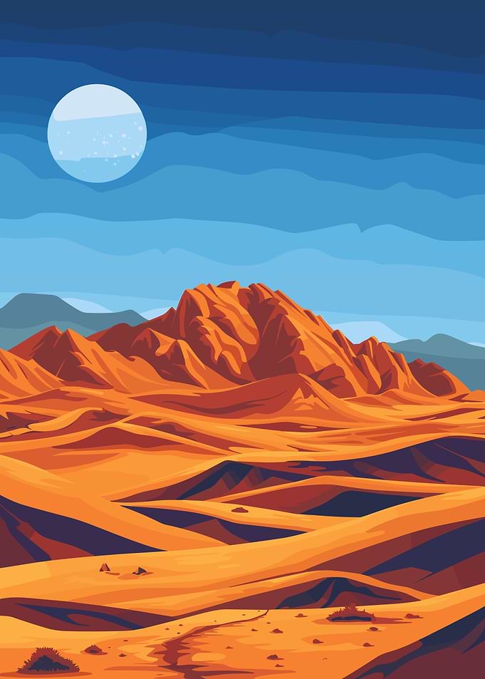 Desert Mountain Landscape