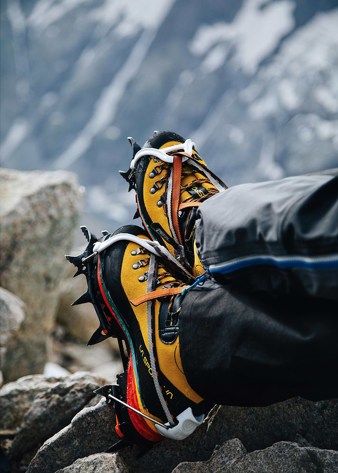 Hiking Boots on Mountain