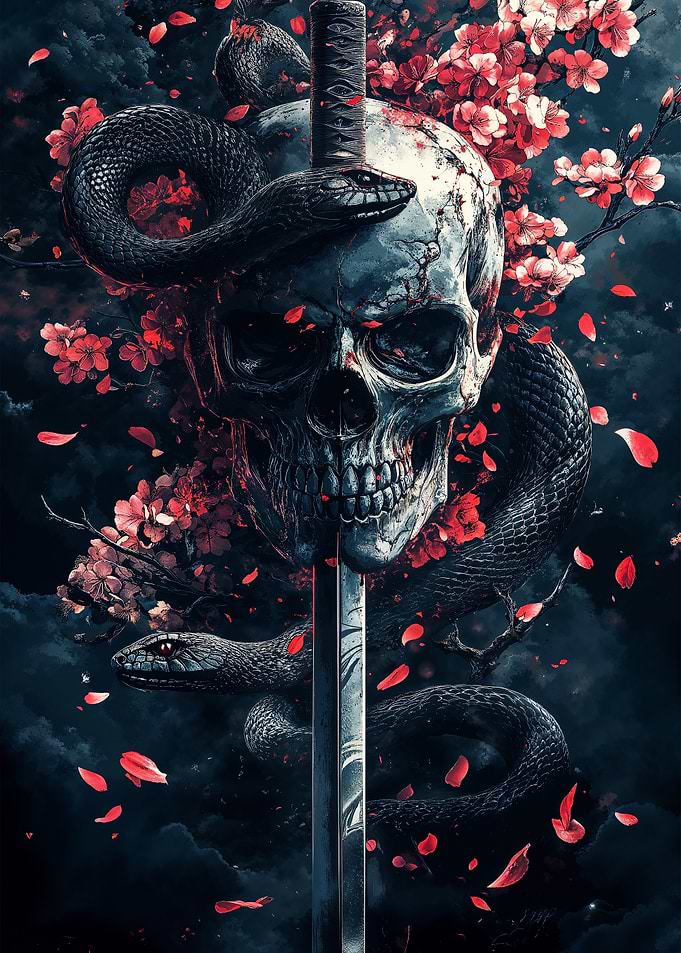 Skull, Snake, and Sword
