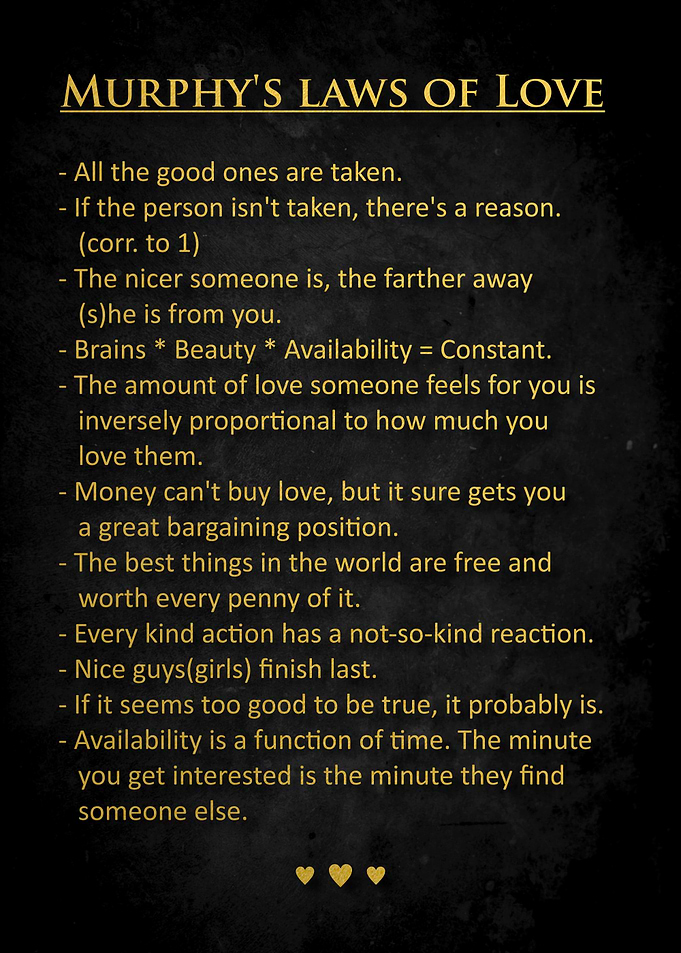 Murphy's Laws of Love