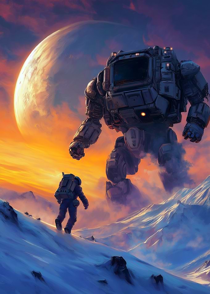 Mech and Astronaut