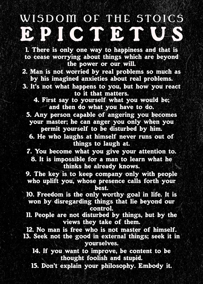 Epictetus Sayings Stoicism
