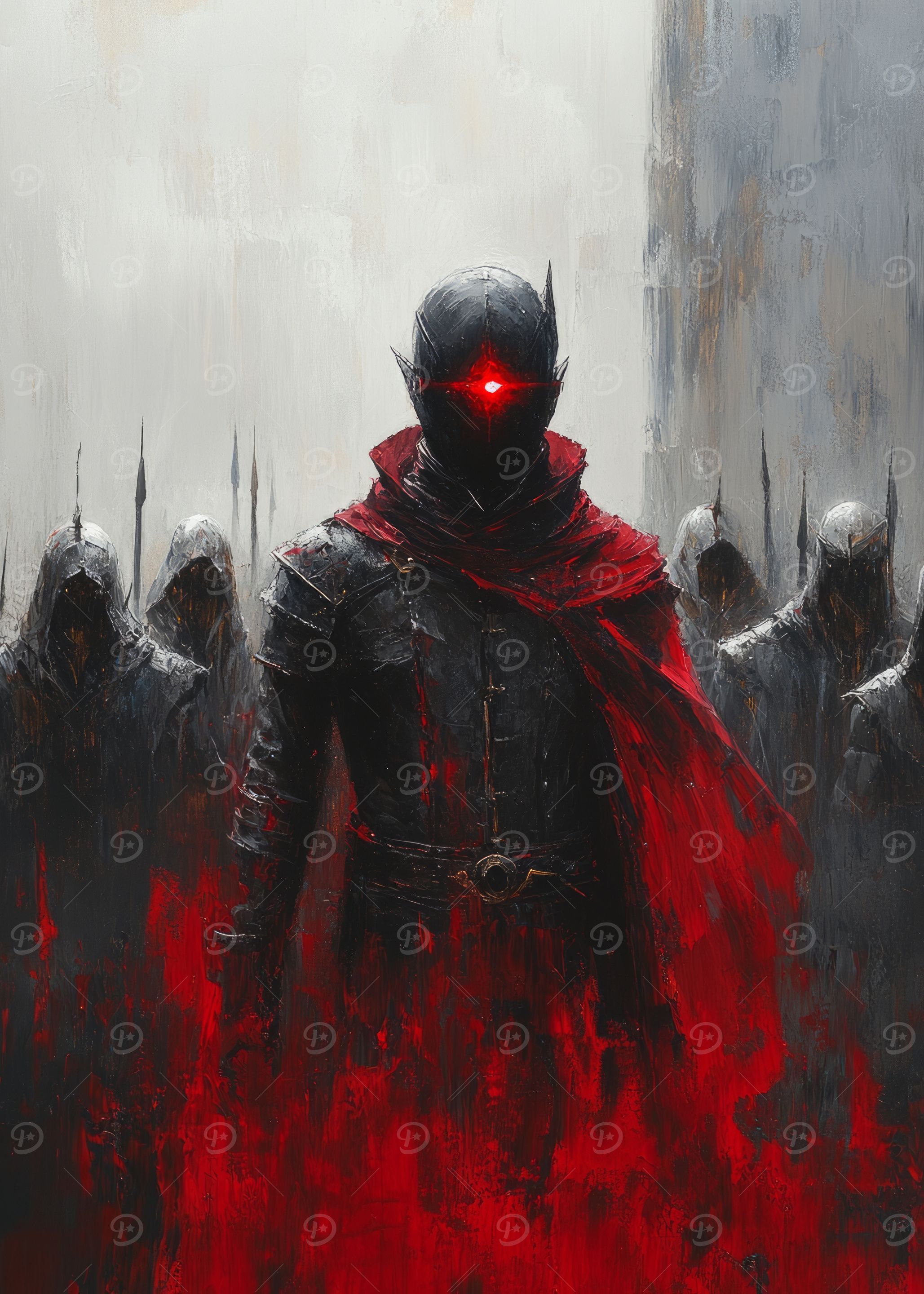 Dark Knight with Red Eye