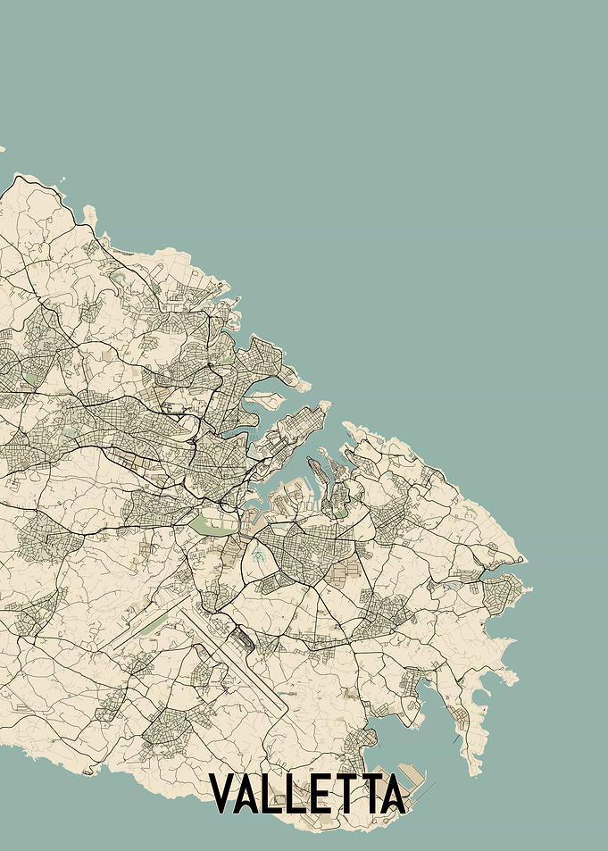 Valletta City Map