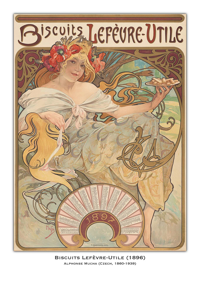 Mucha's Biscuit Poster