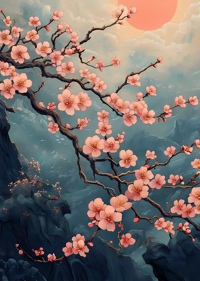 Cherry Blossom Mountains